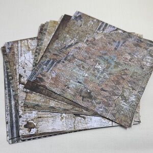 Vintage Style Scrapbook Paper Set- 24pcs